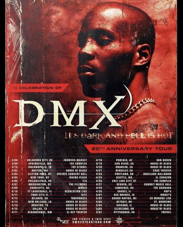 DMX Announces "It's Dark And Hell Is Hot" 20 Year Anniversary Tour